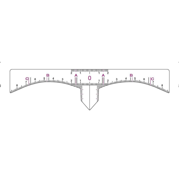 50PCS Eyebrow Ruler, Disposable Adhesive Eyebrow Sticker Microblading ...