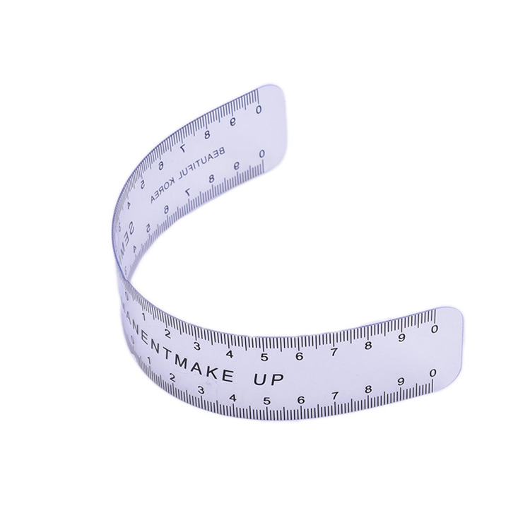 Pedicure Ruler Updated Eyebrow Grooming Stencil Shaper Ruler Measure Tool Makeup Reusable